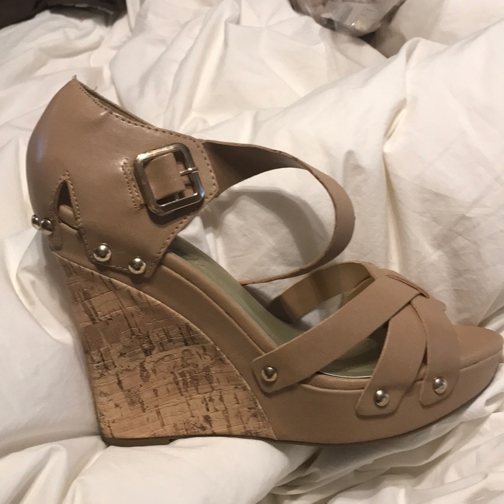 Open toe wedges